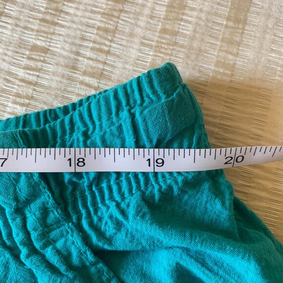 Laura Scott Pull On Capri Pants XL Turquoise Comfy Summer Beach Coastal Preppy - Picture 6 of 6